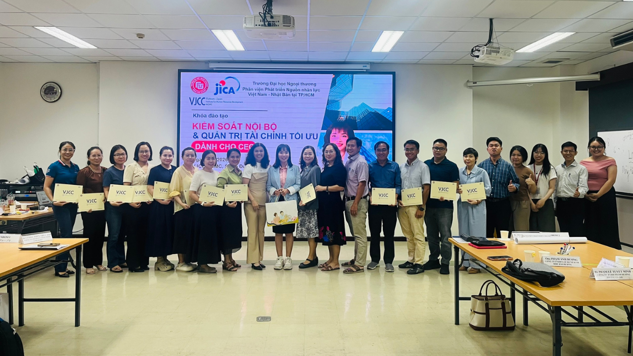 VJCC-HCMC tổ chức khóa đào tạo  Kiểm soát nội bộ & Quản trị tài chính 2026