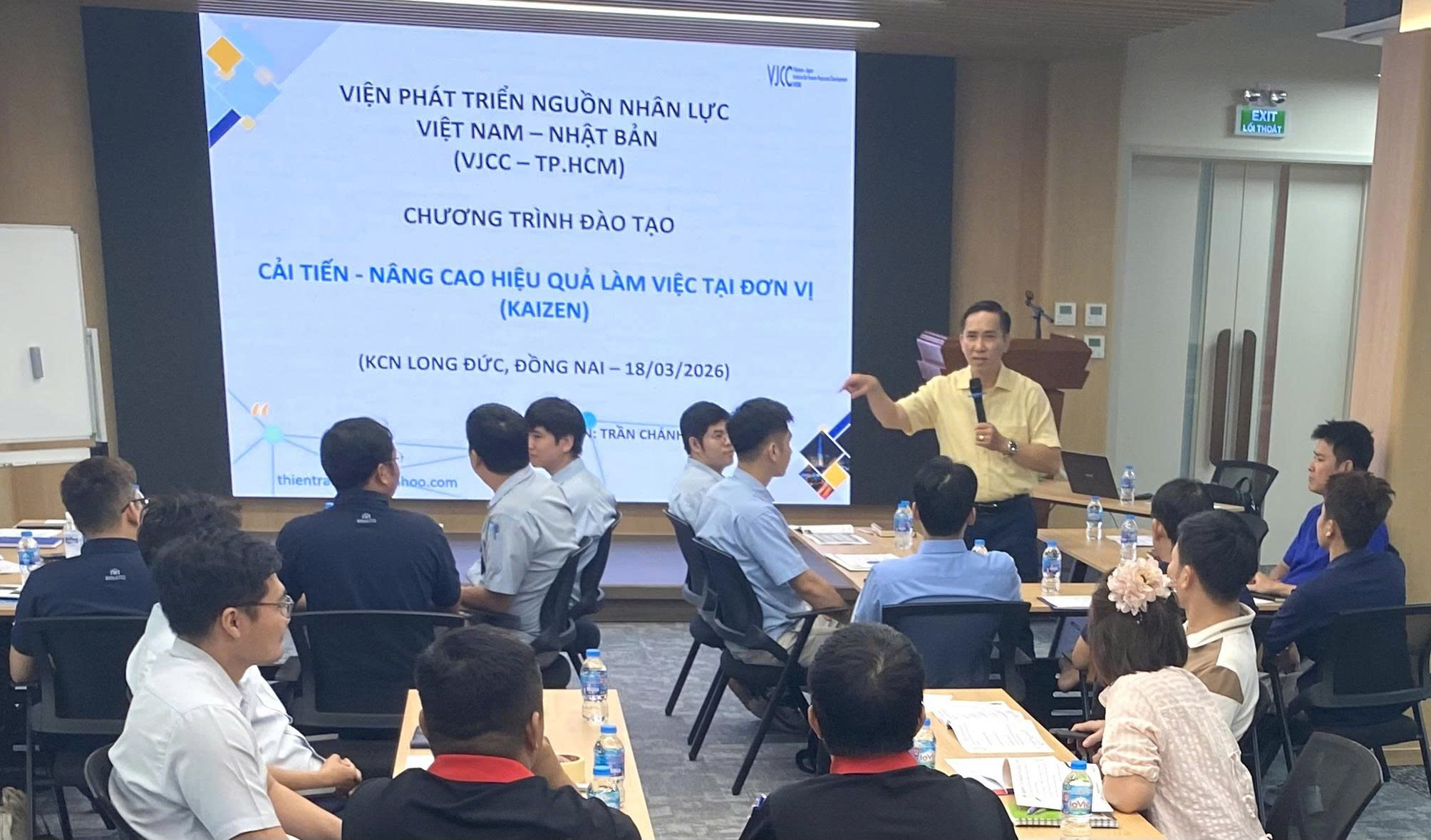 VJCC-HCMC tổ chức khóa đào tạo tại Khu công nghiệp Long Đức - Chuyên đề: CẢI TIẾN (KAIZEN), NÂNG CAO HIỆU QUẢ LÀM VIỆC